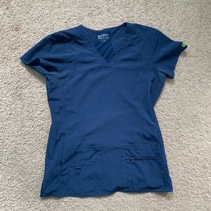 Navy Blue Activate Scrub Top